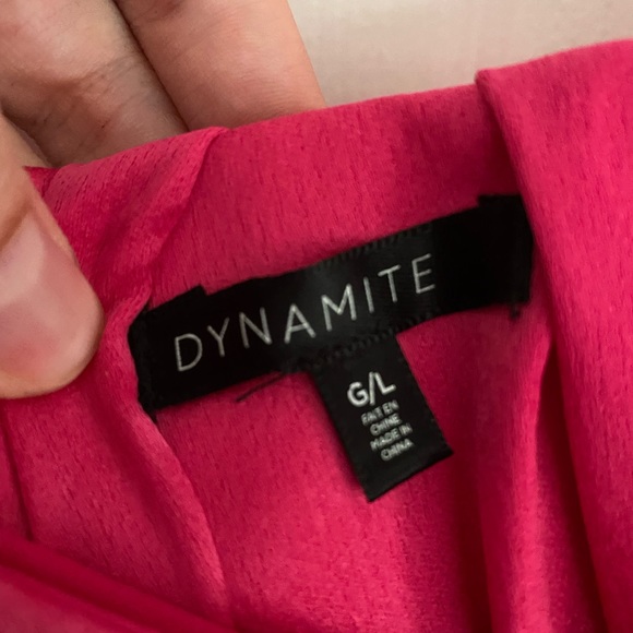 pink satin crop - Picture 3 of 3